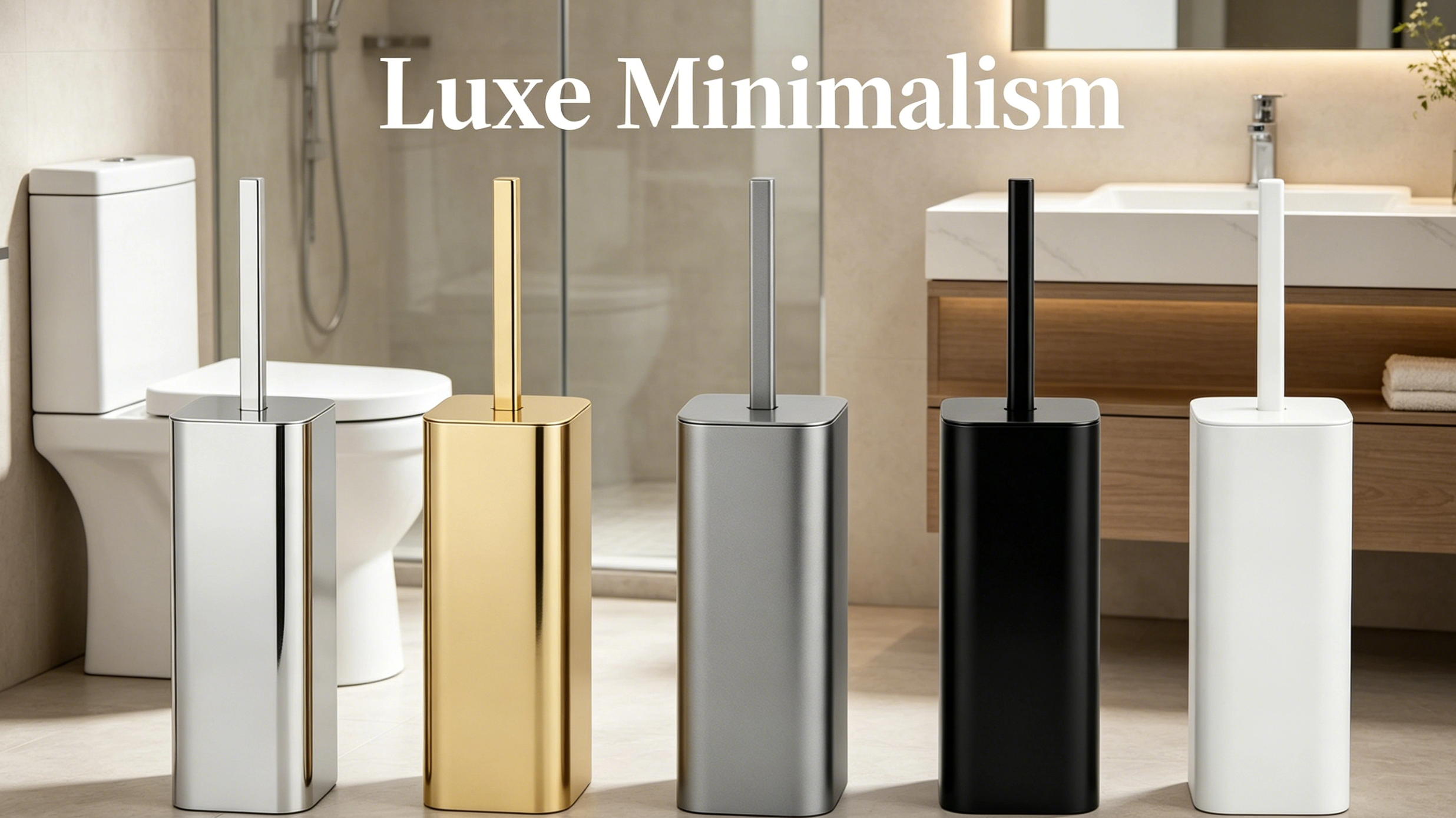 Metal toilet brush