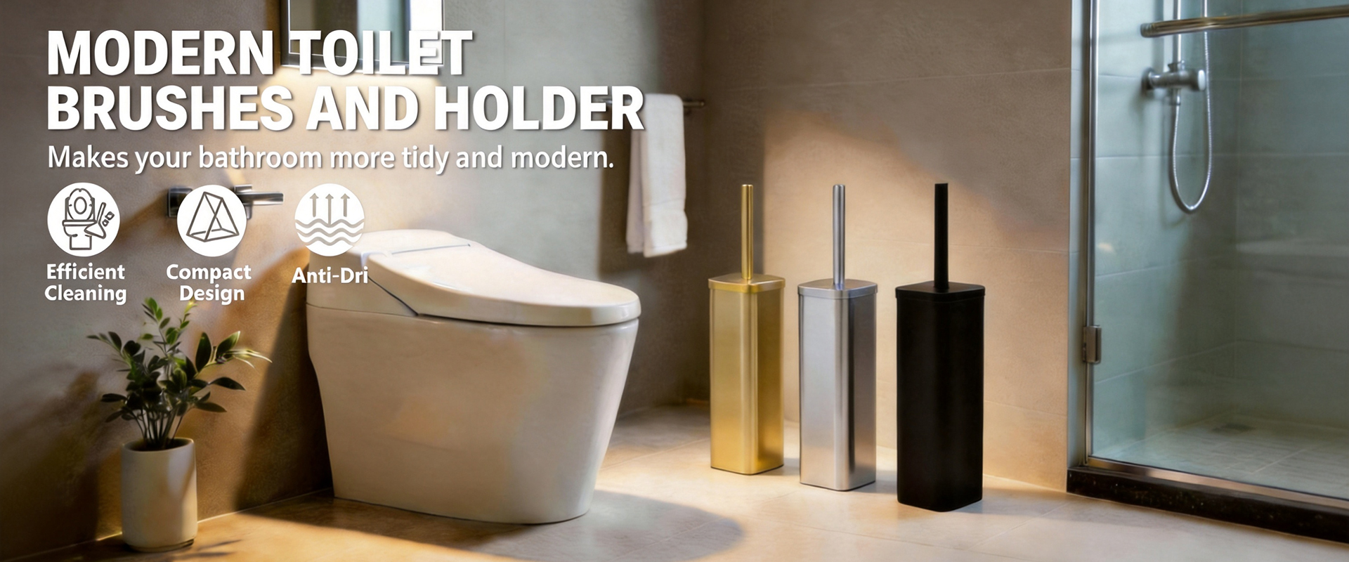  Toilet Brush And Paper Holder 